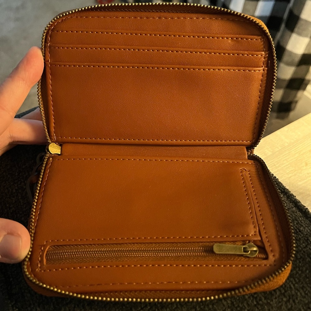 Universal Thread Cognac Patchwork Zip Around Wall… - image 3